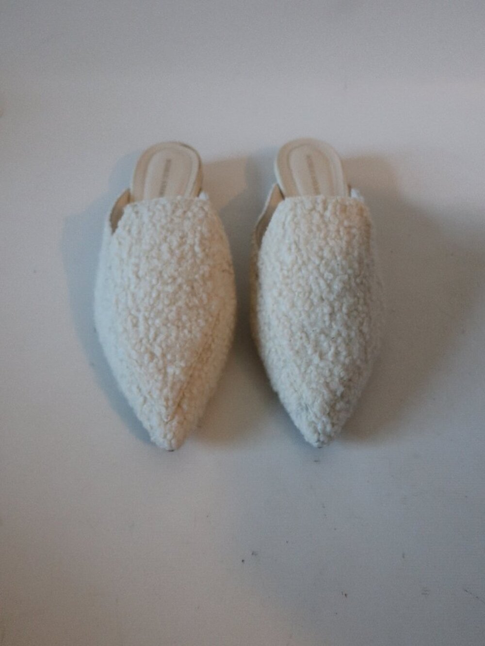 Womens Nicholas Kirkwood White Wool Beya Mules 38 EUR/ 8